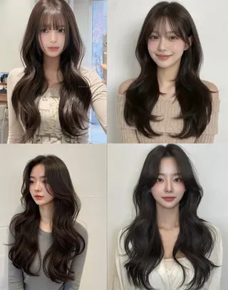 ロング 内川 楓子のヘアスタイル