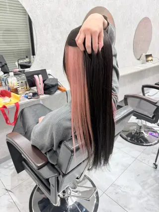 ロング カラー 🌺ハイトーン🌺 矢葺 なぎさ🌺🌺のヘアスタイル