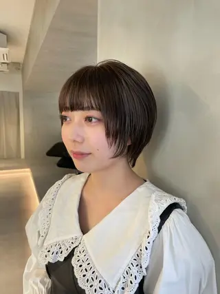ショート 🪞透け感&韓国ヘア 🪞honokaのヘアスタイル
