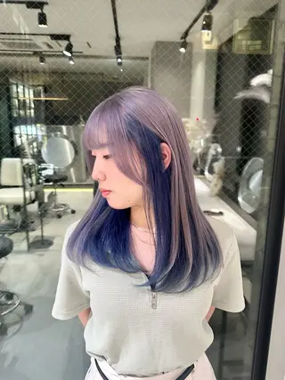 カラー YUI デザインカラーのヘアスタイル