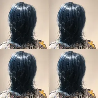 ミディアム カラー レイヤー×艶髪特化 マネージャー安藤光司のヘアスタイル