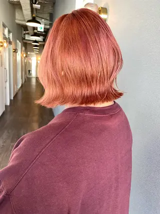 ミディアム カラー 似合わせカラーパーマ 🌿kitin米川のヘアスタイル