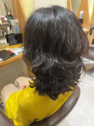 ミディアム パーマ メンズカット/パーマ 髙橋美穂のヘアスタイル