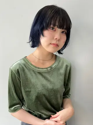 ミディアム 松永 なつみのヘアスタイル