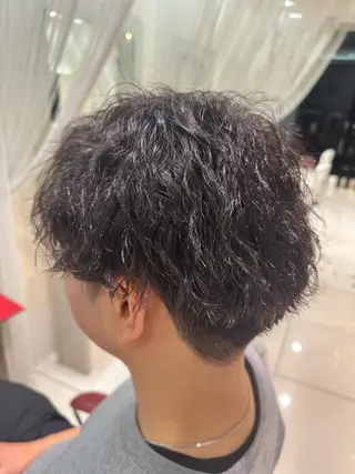 パーマ メンズ 市川メンズパーマ/ 透明感カラーKaiのヘアスタイル