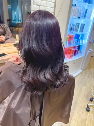ロング 川畑 心子のヘアスタイル