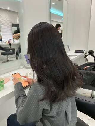 ロング カラー ヘアアレンジ 💓色落ちまで綺麗な 垢抜けカラー💓のヘアスタイル