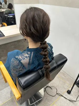 ロング ヘアアレンジ 🎀透明感 カラーHiROEのヘアスタイル