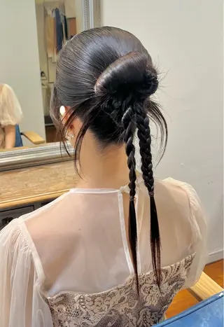 ロング 君山 希美のヘアスタイル