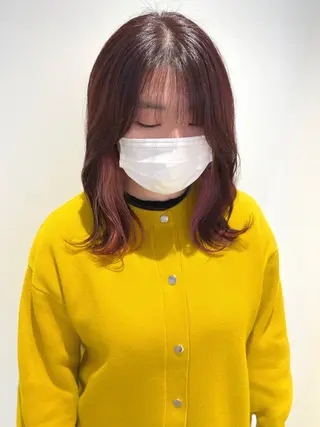 ミディアム カラー 🤍髪質改善/酸熱× 艶カラー🤍🫧リサのヘアスタイル