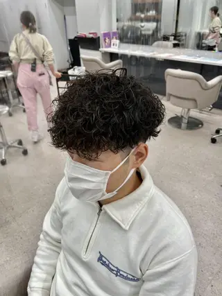 ショート 京都河原町 メンズパーマ助川龍哉のヘアスタイル