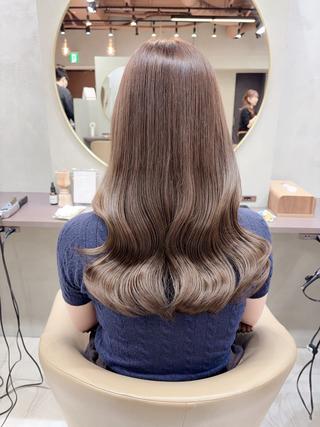 セミロング カラー 村山 茉衣のヘアスタイル