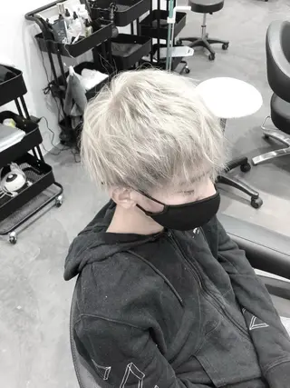 ショート カラー メンズ LOOP hairのヘアスタイル