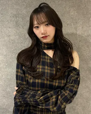 セミロング カラー RURI韓国ボブ 🇰🇷タッセルボブのヘアスタイル