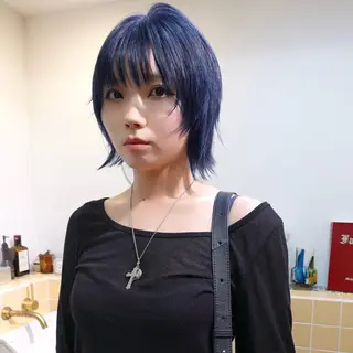 ショート カラー ブリーチ×似合わせハ イトーン🍎ののかのヘアスタイル