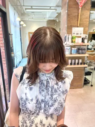 ミディアム kaho/ 透明感カラー🫧のヘアスタイル