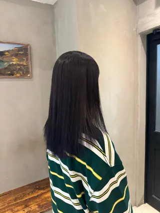 セミロング 新宿/顔周りカット +レイヤー=しずく♩のヘアスタイル
