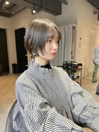 ショート KURO/縮毛矯正 /髪質改善/レイヤーのヘアスタイル