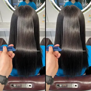 ロング カラー 髪質改善・縮毛矯正 特化・ユウシンのヘアスタイル