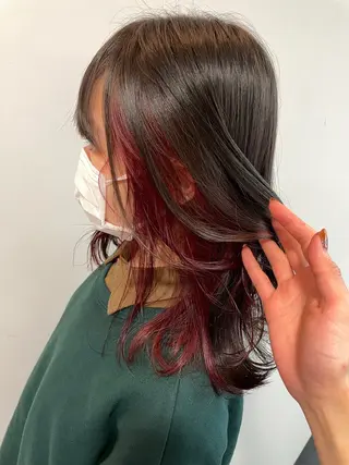 セミロング カラー ショート ボブ✂︎ 髙梨 遥のヘアスタイル