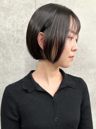 ショート ボブ/ゆるふわ ボブパーマ/とういのヘアスタイル
