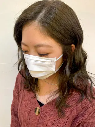 ミディアム カラー cana 札幌レイヤースタイルのヘアスタイル