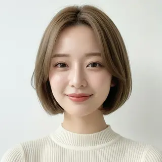 ショート 庭木華瑠🐾ボブ🧡 透明感カラー✨のヘアスタイル