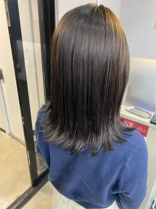 ミディアム カラー レイヤー×髪質改善✨ 渋谷/佐藤侑哉のヘアスタイル