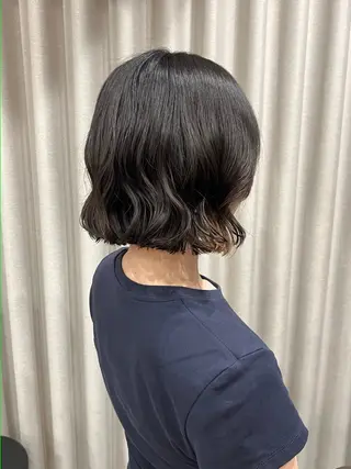 ショート カラー パーマ akane/オリーブ /ボブパーマのヘアスタイル