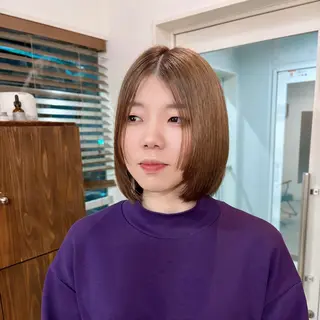 ミディアム カット強化中🤎 原亜希子のヘアスタイル
