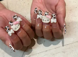 ネイル 韓国/ワンホン/長さ 出しつけ放題🎀のネイルデザイン