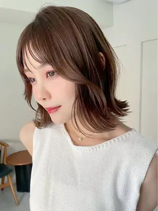 ミディアム カラー 🌈透明感カラー🌈 🌟吉田祐介🌟のヘアスタイル