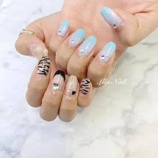 ネイル モチの良さ◉ フィルインネイル♡のネイルデザイン