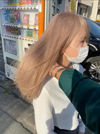 ロング ハイトーンカラー🌈 メンズパーマ鈴木康平のヘアスタイル