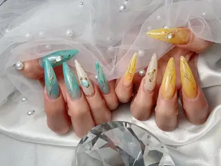 ネイル bijou nails 蓮のネイルデザイン