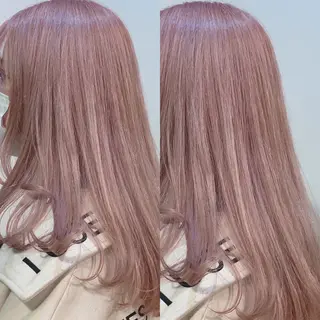 セミロング カラー ヘアアレンジ ベージュ透明感カラー 💟AYUMI💟のヘアスタイル