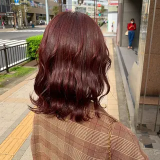 セミロング カラー ヘアアレンジ 🩵 JURI🩵のヘアスタイル