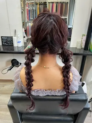 カラー ヘアアレンジ 💜Rebre** Mayu💜のヘアスタイル