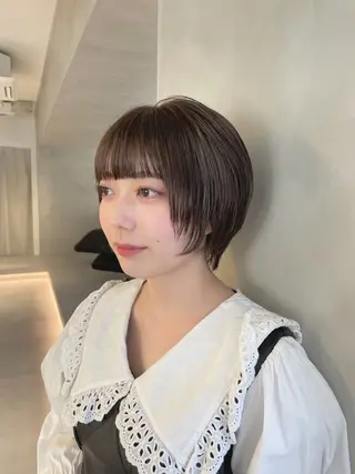 ショート 🪞透け感&韓国ヘア 🪞honokaのヘアスタイル