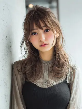 セミロング 艶髪診断で絶対綺麗✨ お悩み解決✨京谷宥✨のヘアスタイル