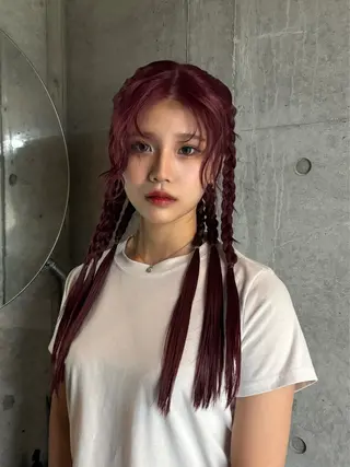 ロング ヘアアレンジ 中川 舞依のヘアスタイル