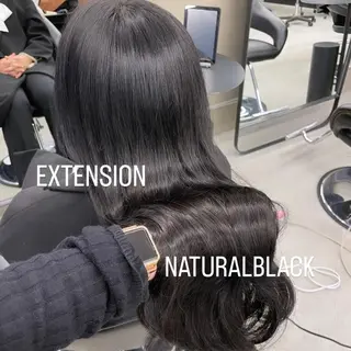 ロング カラー エクステ🩵ブリーチ 韓国ヘア🩵KAEのヘアスタイル