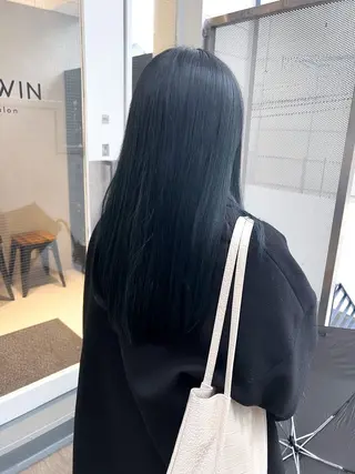 ロング カラー ブリーチなし/カラー 専門店ASOBIのヘアスタイル