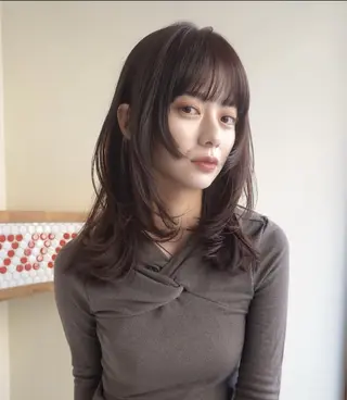 セミロング kenshin/艶髪 /似合わせカットのヘアスタイル