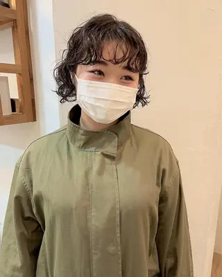 ショート パーマ ショート& パーマ　坂本のヘアスタイル