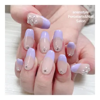 ミディアム ネイル 🐾enen style 🐾のネイルデザイン