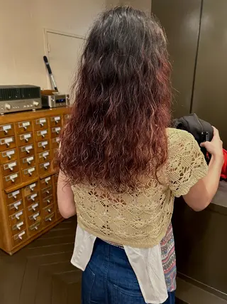 ロング パーマ 【カットモデル募集】 武田 好誠のヘアスタイル