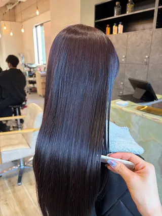 ロング カラー 🪷透明感/艶カラー /レイヤー🪷🪽のヘアスタイル