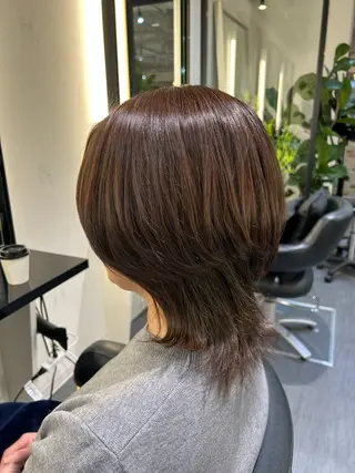 カラー 西村 優那のヘアスタイル