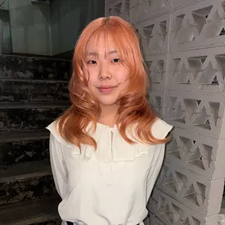 セミロング カラー ボブ/ブリーチ/ハイ トーン/梅田/ヒカリのヘアスタイル